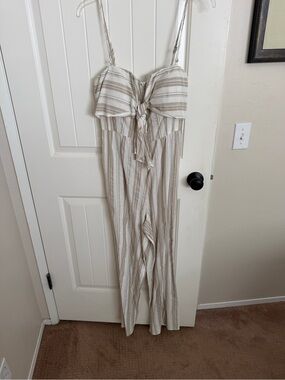 Zinnia NWT Striped Jumpsuit (with pockets!) M